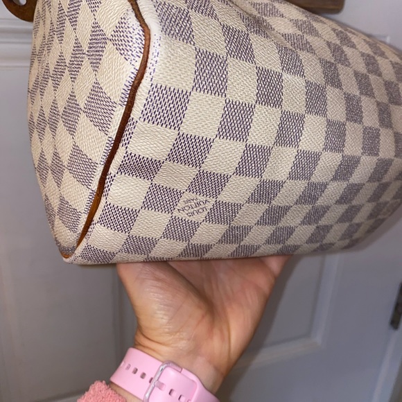 💯♥️Authentic Louis Vuitton Speedy 25 Azur Damier - Picture 4 of 10